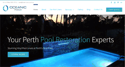 Desktop Screenshot of oceanicpools.com.au